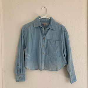 Banana Republic 100% cotton cropped button up small